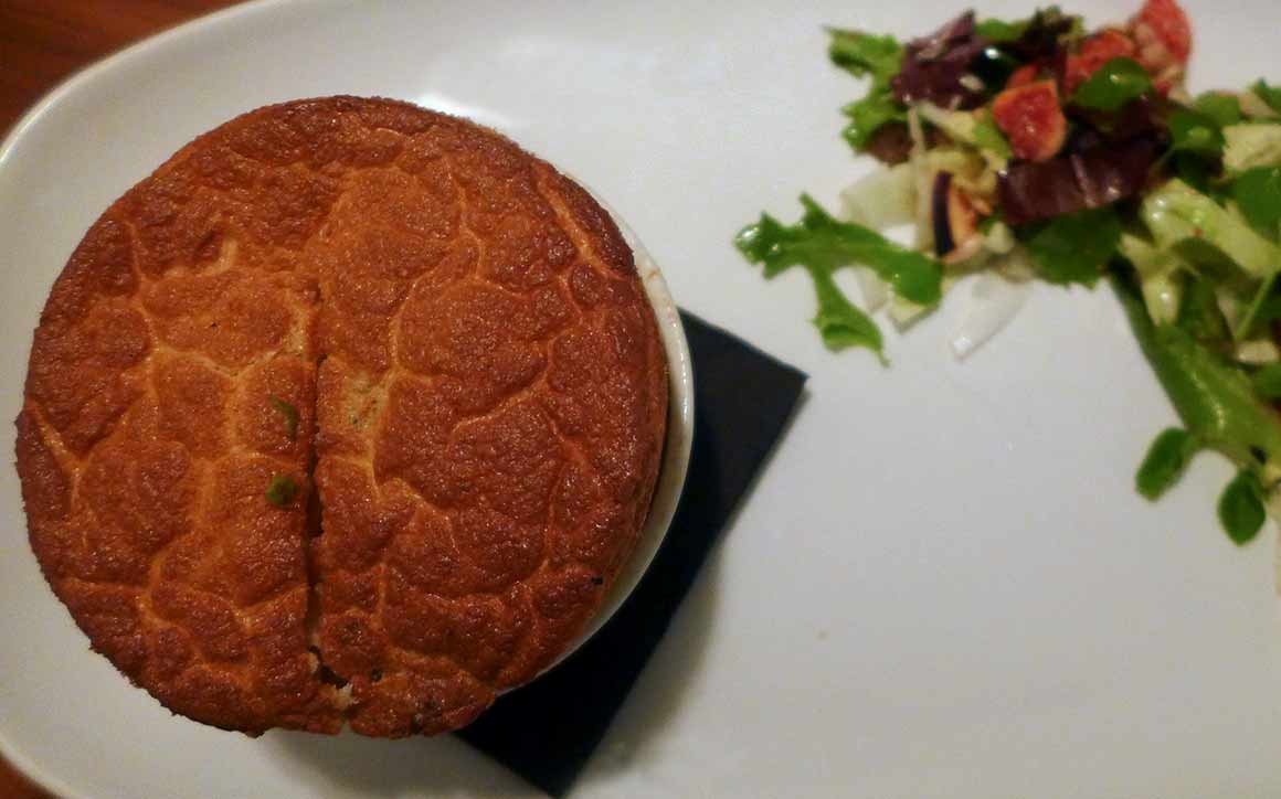 La Cave Drouot, Soufflé au roquefort et aux noix