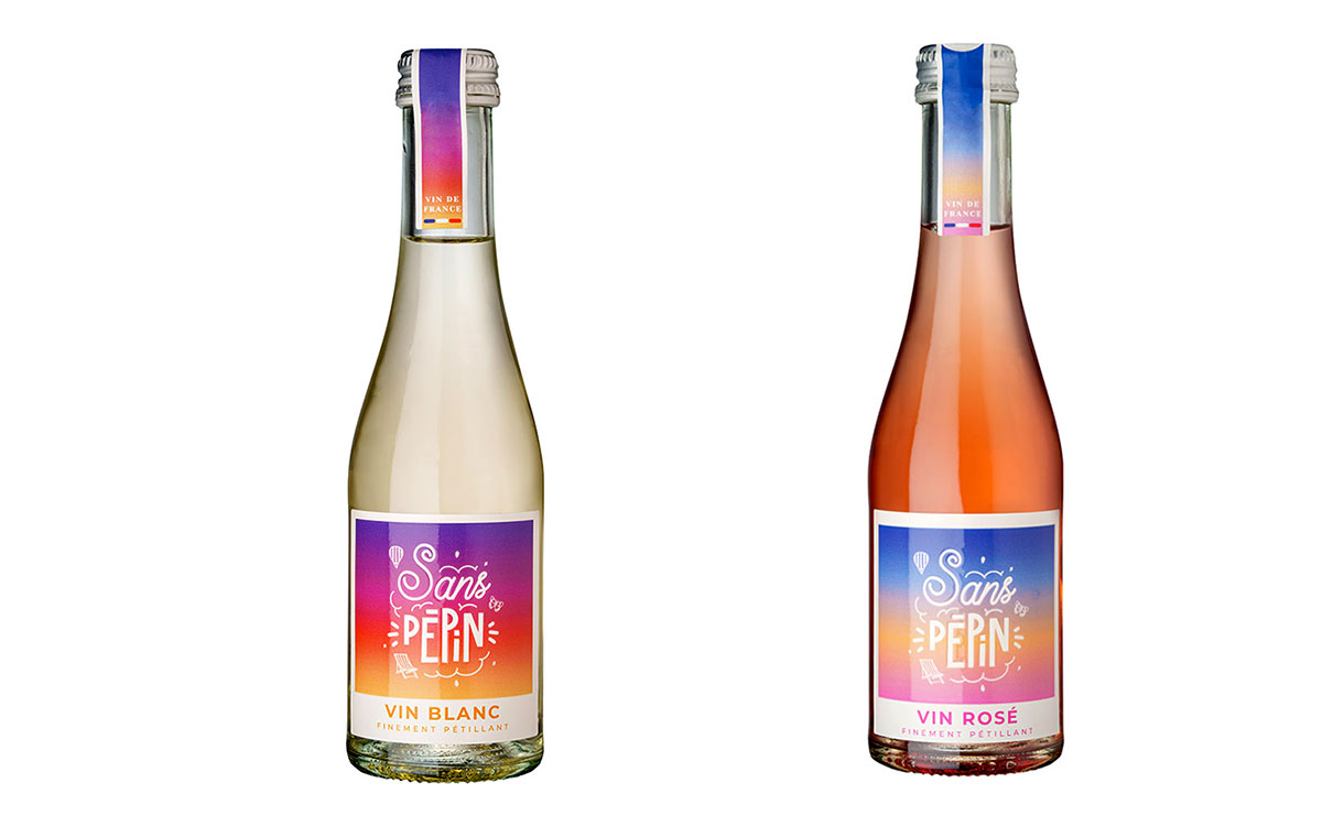 Sabs Pépin vin sans alcool blanc et vin rosé